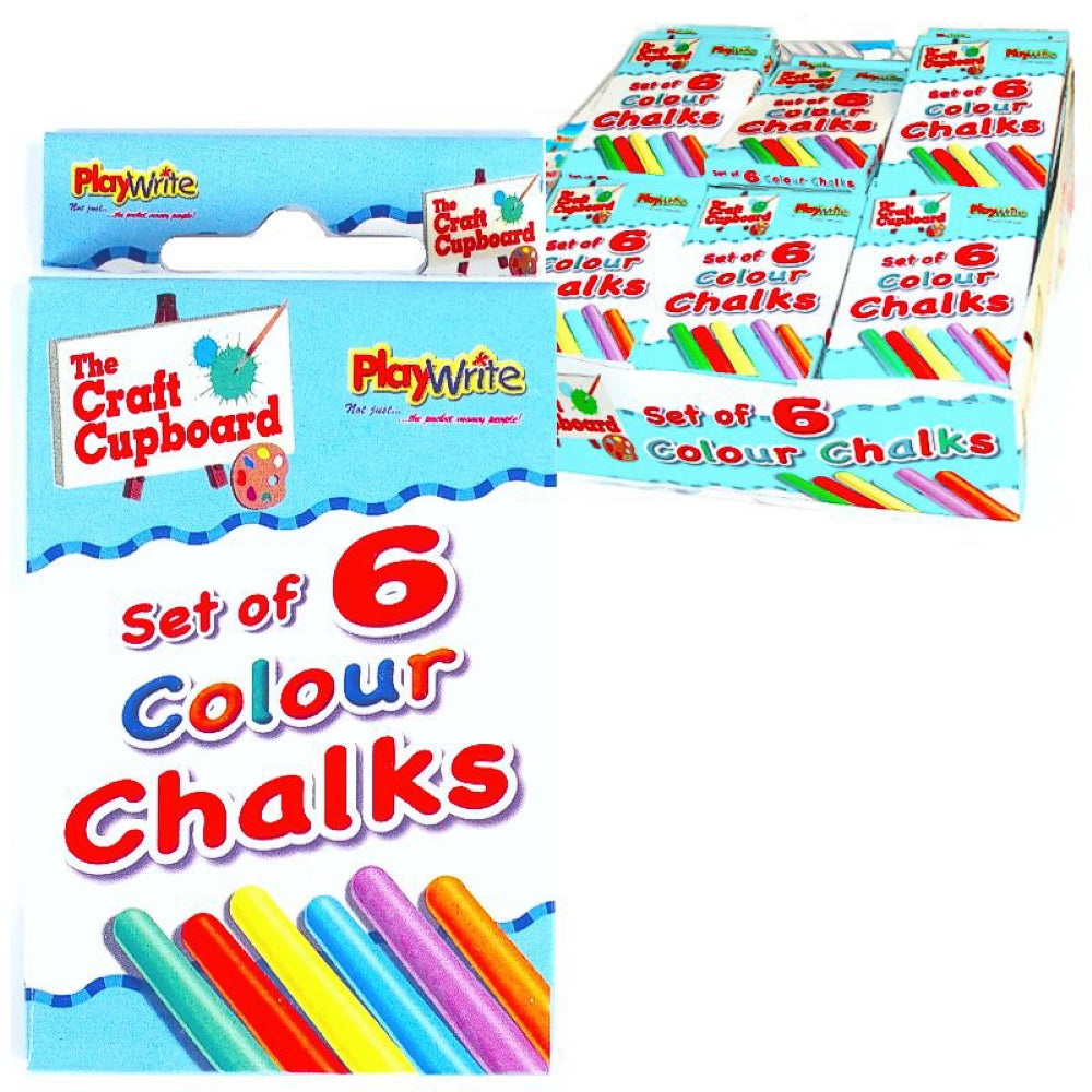 Coloured Chalk 6 Pack