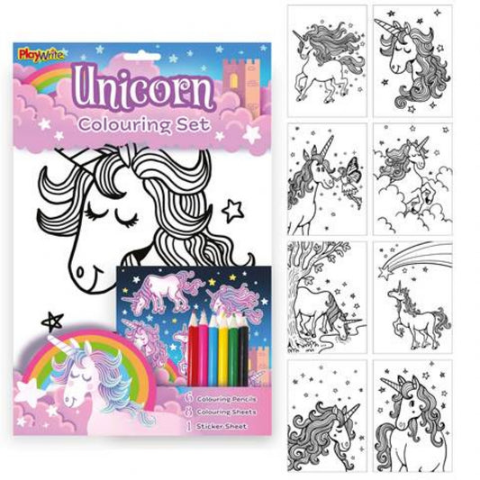 Unicorn Colouring Set