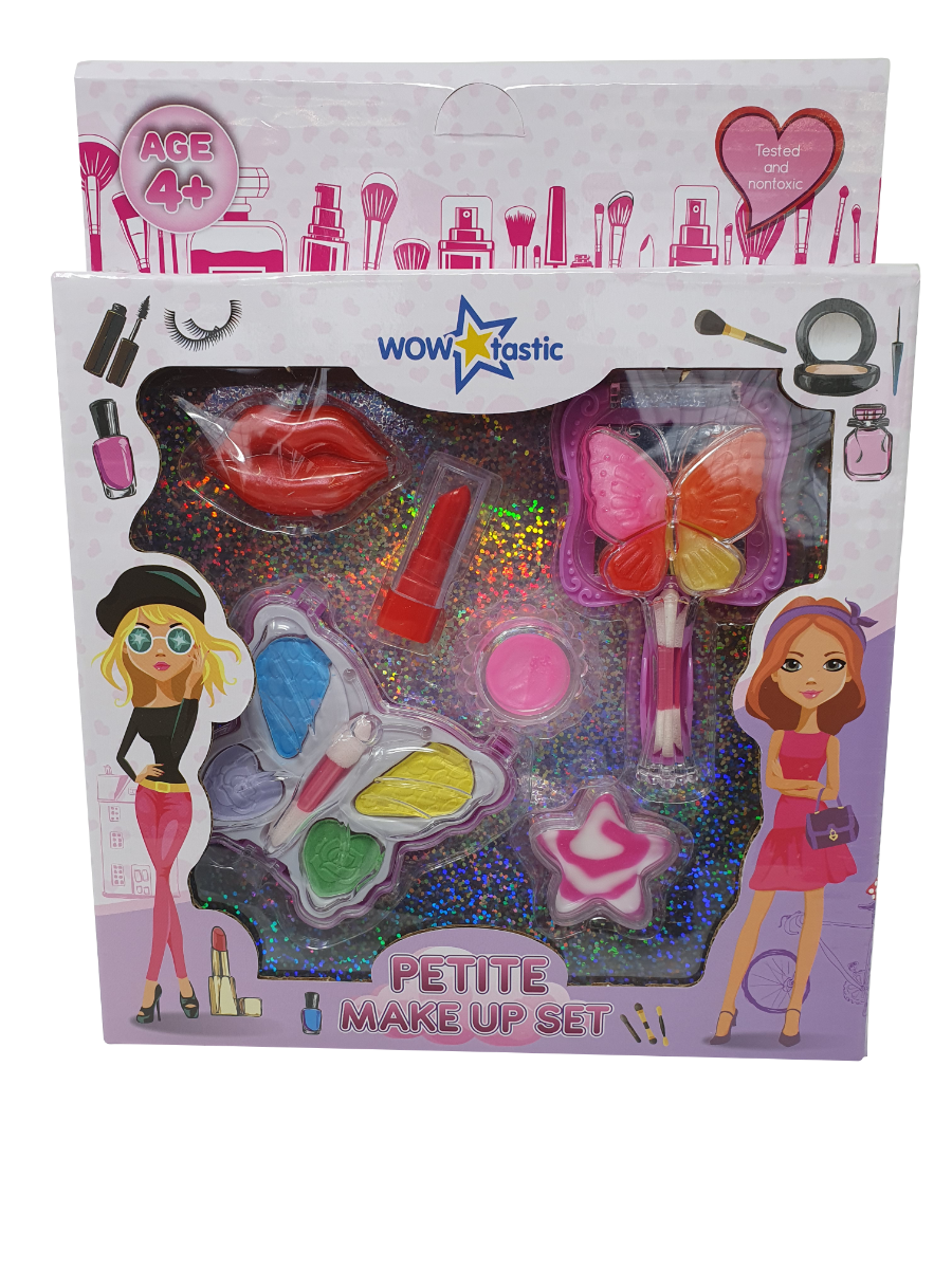 Girls Real Make up Set Princess Glitter Eye Shadow Lips Nail Kids Make Up Girls Princess Real Make up Petite Set