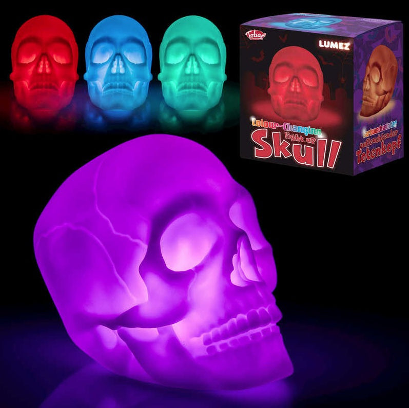 Colour Changing Light Up Skull Desk Light