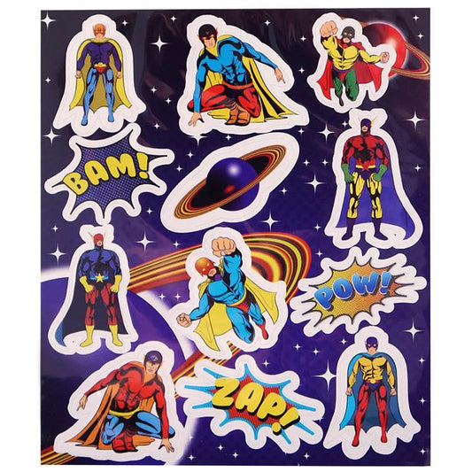12 Super Hero Stickers