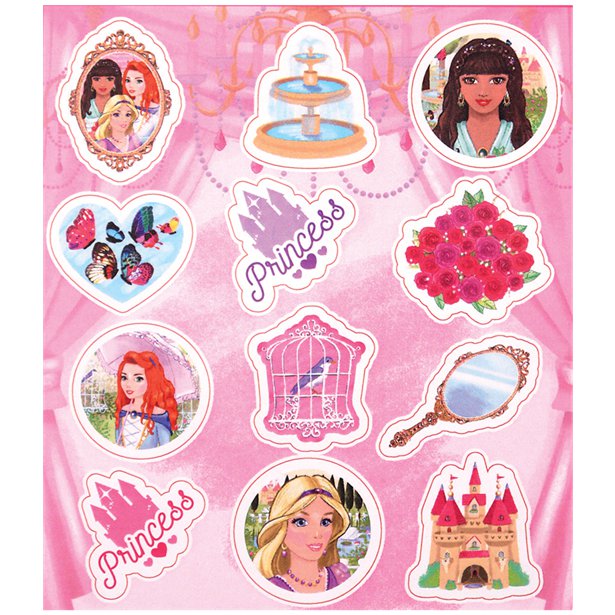 Princesscore Stickers 12 Princess Stickers – Wow Retail