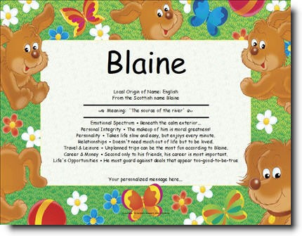 First Name Meaning Print Puppies