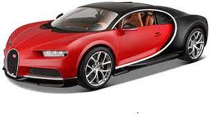 Bburago 1:18 SCALE MODEL BUGATTI CHIRON RED