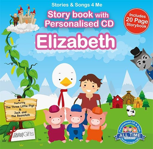 Personalised Songs & Story Book for Elizabeth