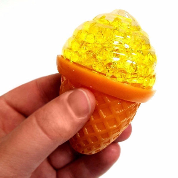 SQUISHY GEL BEAD BALLS Ice Cream Squeeze Stress Relief for Kids Adults