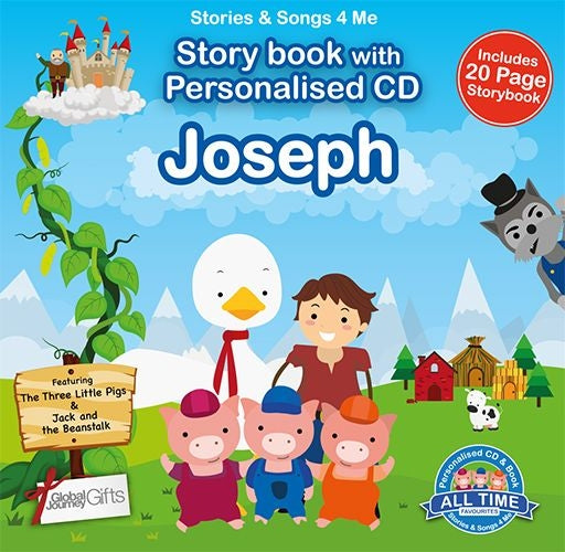 Personalised Songs & Story Book for Joseph