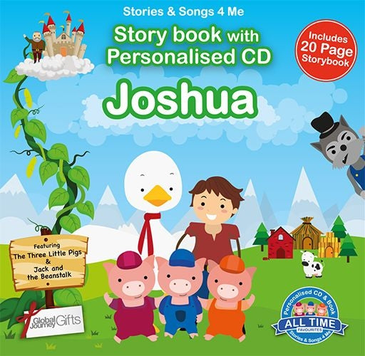 Personalised Songs & Story Book for Joshua
