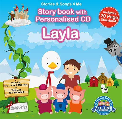 Personalised Songs & Story Book for Layla