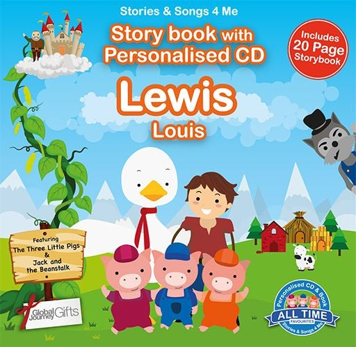 Personalised Songs & Story Book for Lewis