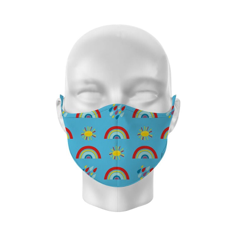 Rainbow Reusable Face Covering Kids