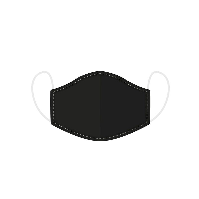 Black Reusable Face Mask Covering Adult
