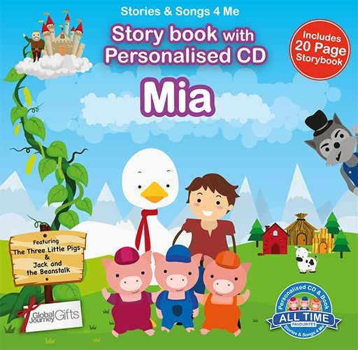 Personalised Songs & Story Book for Mia