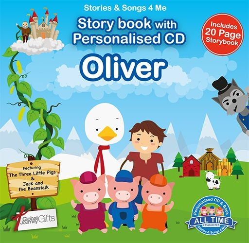 Personalised Songs & Story Book for Oliver