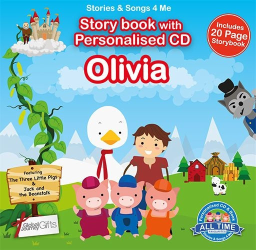 Personalised Songs & Story Book for Olivia