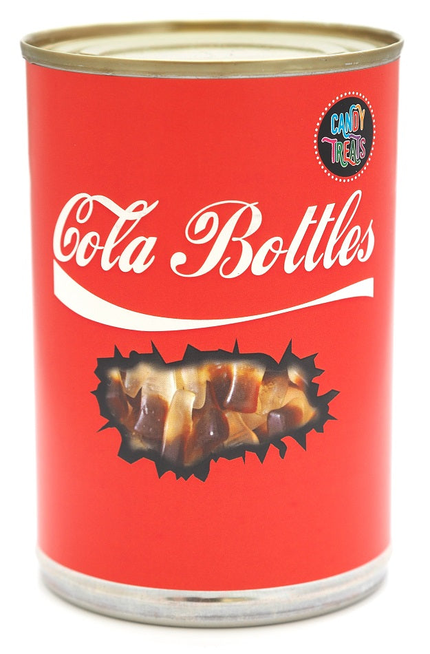 Novelty Cola Bottles in Tin Can Candy Treats