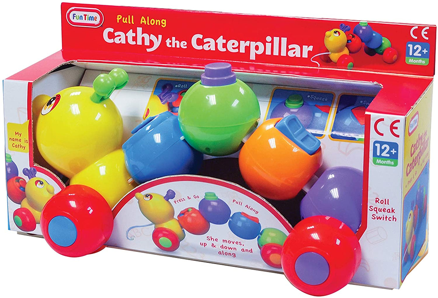 Pull Along Cathy The Caterpillar Baby Toy