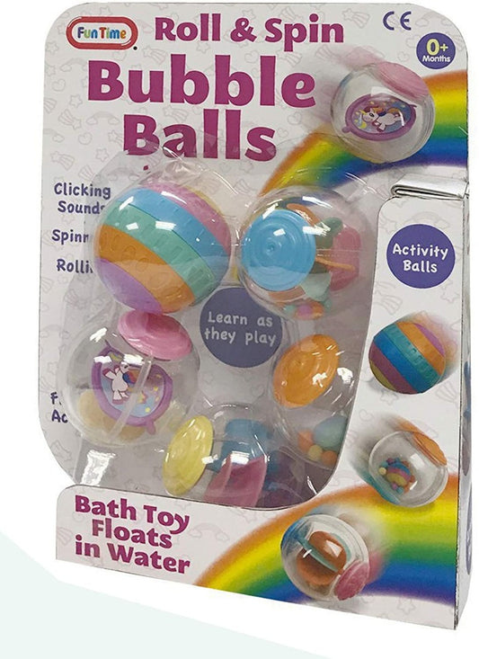 Unicorn Roll and Spin Bubble Balls
