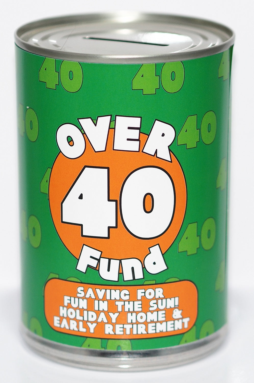 40th Birthday Fund Savings Tin Standard