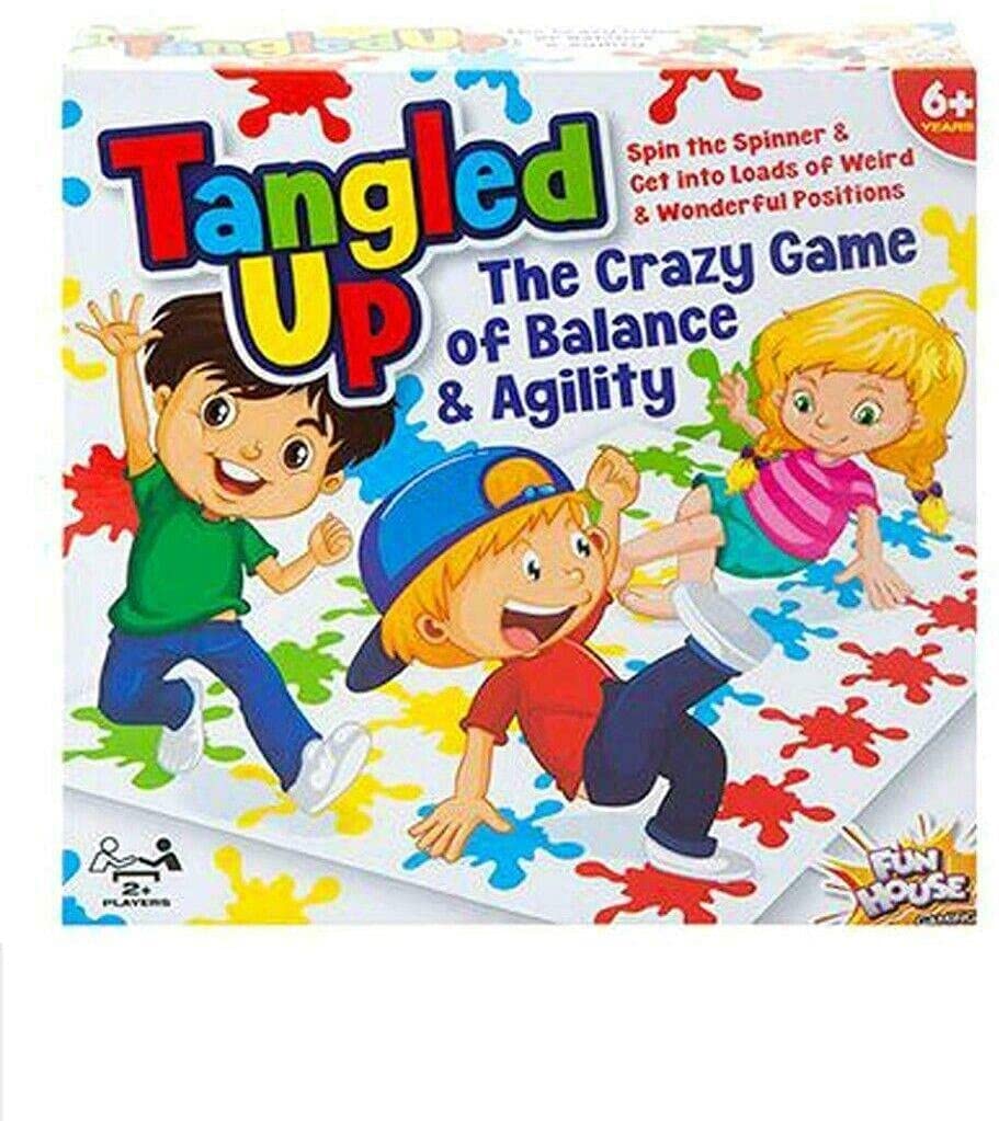 Tangled Up Twister Style Jumbo Floor Mat Game With Spinner And Mat Adults Kids Party Game