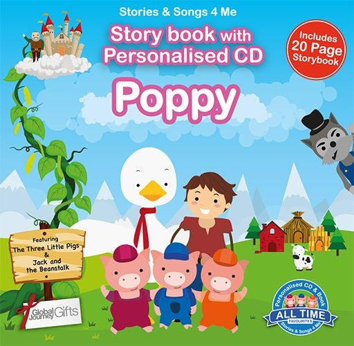 Personalised Songs & Story Book for Poppy