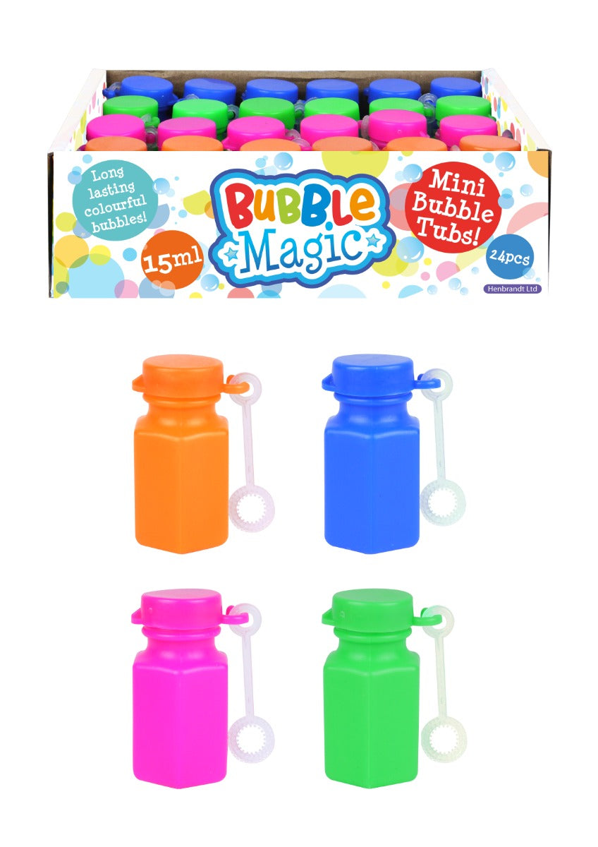 Bubble Magic 15ml Tub Pack of 24 Party Bubbles