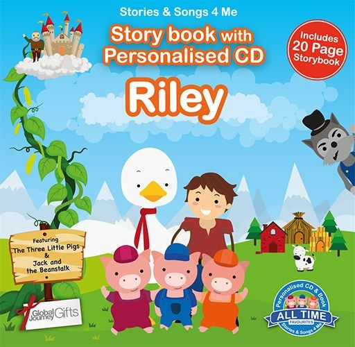 Personalised Songs & Story Book for Riley