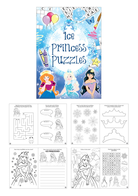 Mini Puzzle Book Ice Frozen Princess