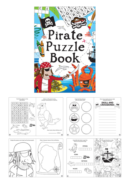 Mini Pirate Puzzle Book