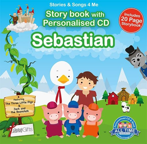 Personalised Songs & Story Book for Sebastian