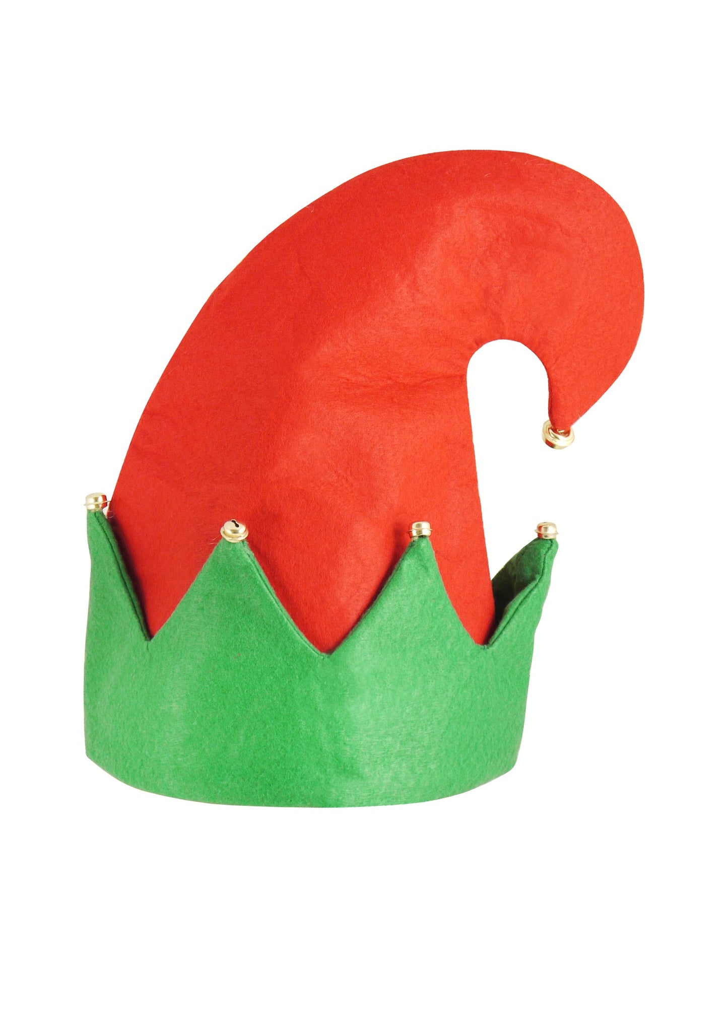 Adult Christmas Elf Hat with Bells