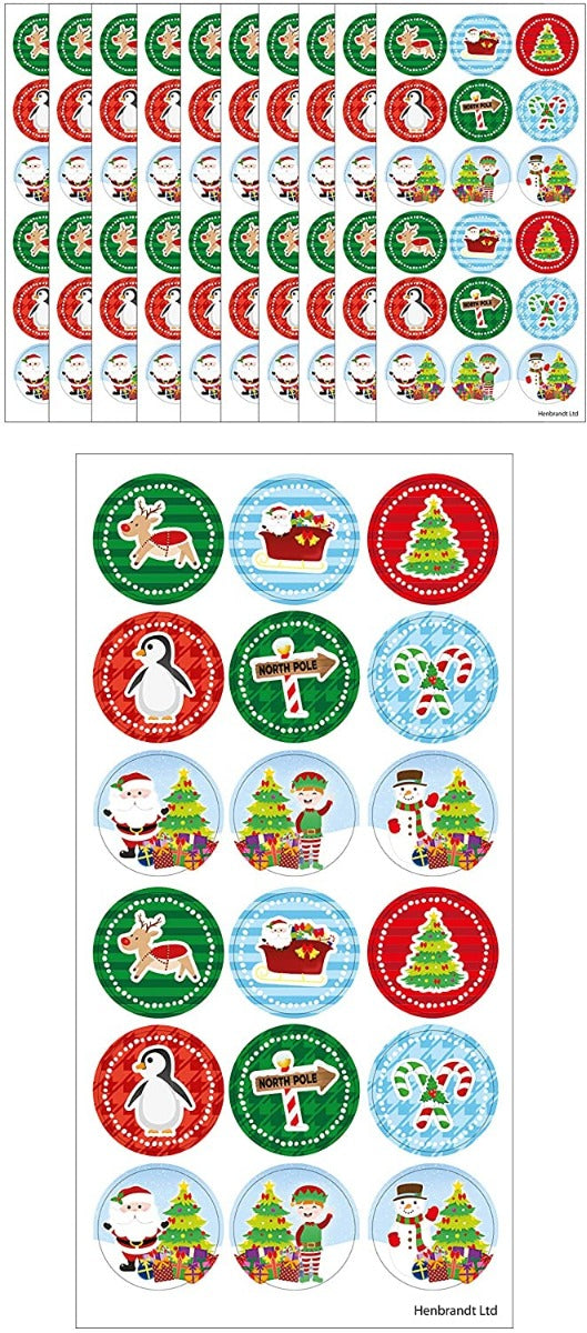 Large Christmas Stickers 180 Boys Girls Stickers Xmas Festive Stocking Fillers Craft Christmas Card Making